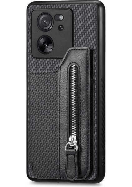Xiaomi 13T/13T Pro/redmi K60 Ultra Cüzdan Telefon Vaka Kickstand Pu+Pc+Tpu Telefon Kapak Black (Yurt Dışından) fiyatları