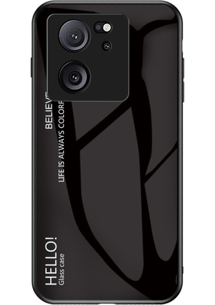 Xiaomi 13T/13T Pro/redmi K60 Ultra Temperli Cam+Pc+Tpu Telefon Vaka-Black (Yurt Dışından)
