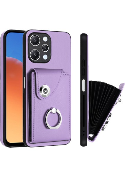 Xiaomi Redmi Için 12 4g Cep Telefonu Kapak Kart Yuvaları Kickstand Case-Purple (Yurt Dışından) fiyatları