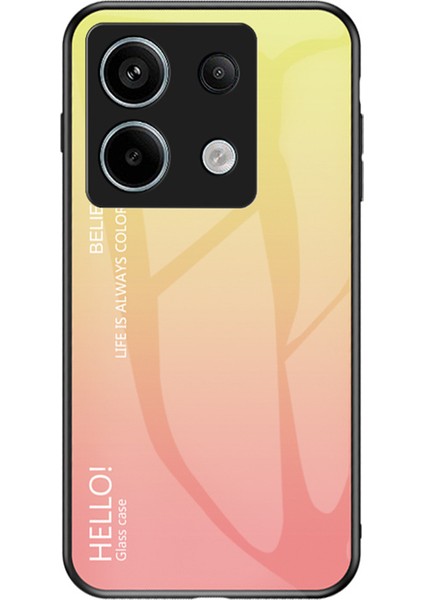 Xiaomi Redmi Için Note 13 Pro 5g Temperli Cam Kılıf Şok Geçirmez Telefon Kapak Sınıfı Sarı (Yurt Dışından)