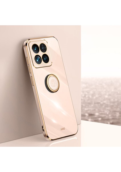 Xiaomi Için 14 Case Elektrokaplanmış Anti Drop Anti-Drop Telefon Tpu Kapağı Ring Kickstand-Pink ile (Yurt Dışından) fiyatları
