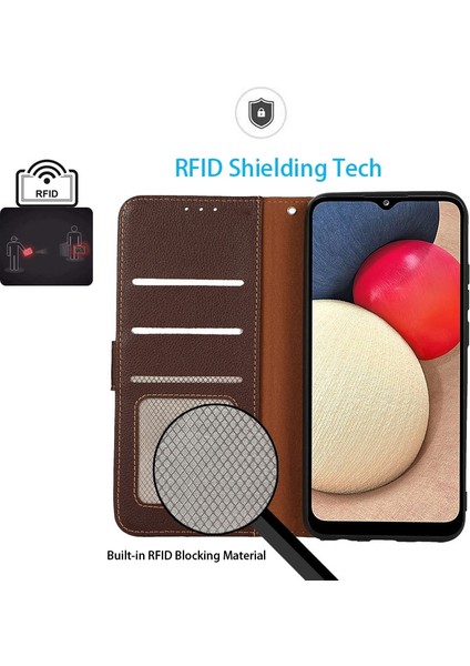Xiaomi Için 14 Kasa Deri Telefon Kapağı Rfıd Engelleme Cüzdan-Kahverengi (Yurt Dışından) fiyatları