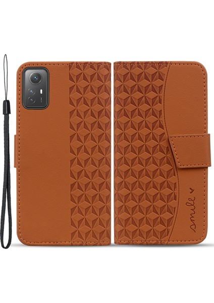 Xiaomi Için Redmi Note 12S 4g Kılıfı Pu Baskılı Pu Deri Düşüş Koşullu Telefon Kapak Kılıfı (Yurt Dışından)