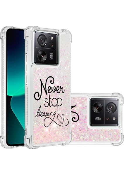 Xiaomi 13T/13T Pro/redmi K60 Ultra Case Glitter Şelale Deseni Telefon Kapağı Yok Durdurma Hayalini Durdur (Yurt Dışından) fiyatları