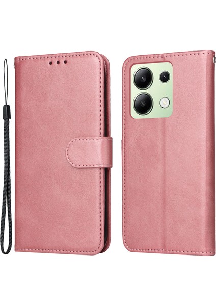 Xiaomi Için Redmi Note 13 4g Case Pu Deri Kapak Cüzdan Kart Yuvaları Pink (Yurt Dışından)