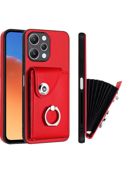 Xiaomi Redmi Için 12 4g Cep Telefonu Kapak Kart Yuvaları Kickstand Case-Red (Yurt Dışından) fiyatları