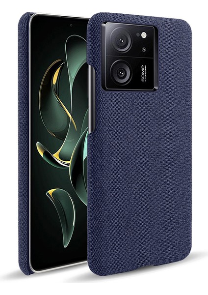 Xiaomi Redmi K60 ULTRA/13T/13T Pro Kumaş+Sert Pc Koruyucu Telefon Kapağı Case-Mavi (Yurt Dışından)