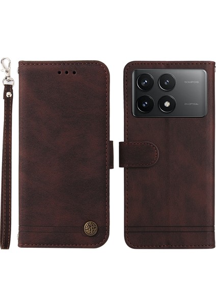 Xiaomi Için Redmi K70E 5g Case Cilt Touch Hissed Hisset Cüzdan Deri Kapak Telefon Kablosu (Yurt Dışından)