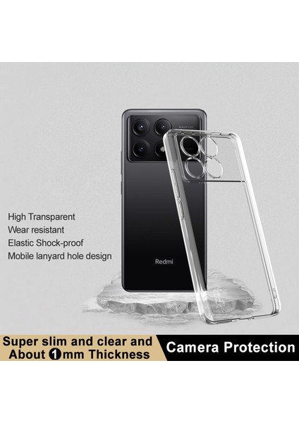Xiaomi Redmi Için K70E 5g/poco X6 Pro 5g Ince Kılıf Tpu Temiz Telefon Kapağı (Yurt Dışından)