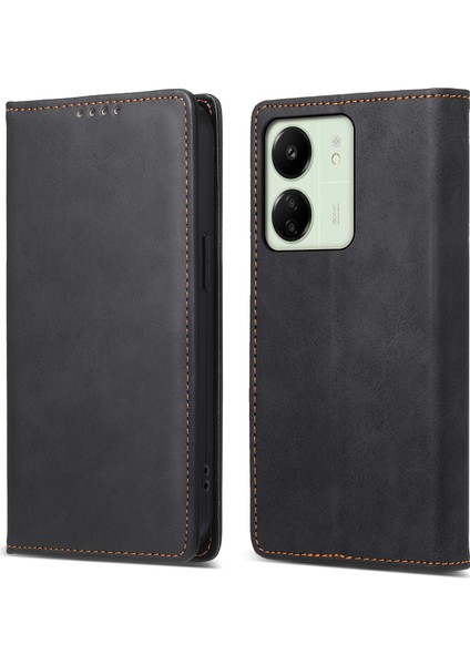 Xiaomi Redmi Için 13C 4g/poco C65 4g Cep Telefon Kılıfı Rfıd Blowantıon Pu Deri Deri Drop Kapalı Kullanım (Yurt Dışından)