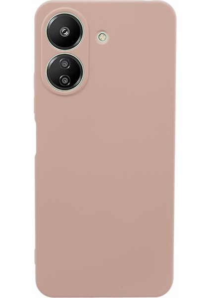 Xiaomi Redmi Için 13C 4g/poco C65 4g Tpu Telefon Kılıfı Çizelge Önleyici Yumuşak Fiber Astar Kapak Pembe (Yurt Dışından)