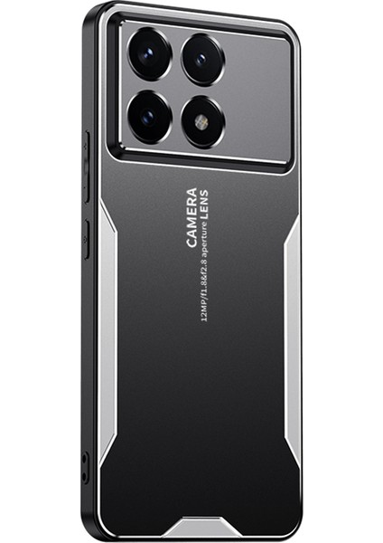 Xiaomi Redmi K70E 5g Hibrid Telefon Kılıfı Alüminyum Alaşım+Tpu+Pc Kapak Koruma Kapak Silver (Yurt Dışından)