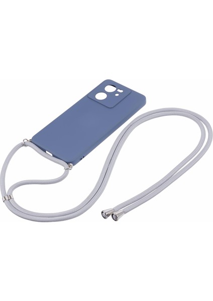 Xiaomi 13T/13T Pro/redmi K60 Ultra Kılıf Yumuşak Fiber Astar Long Lanyard-Lavender Gri ile Katpu Kapağı (Yurt Dışından)