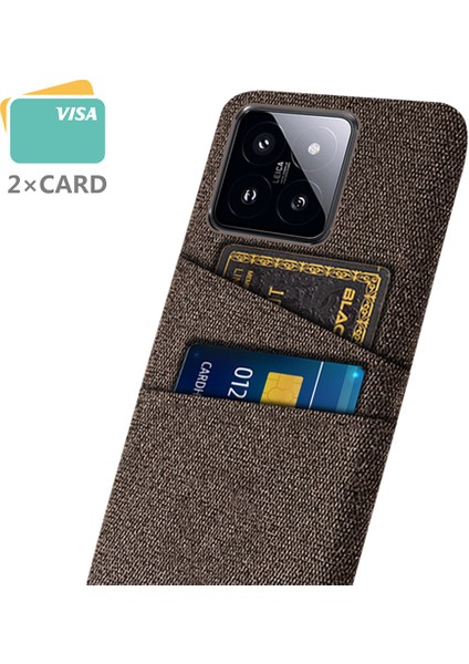 Xiaomi 14 Sabit Pc + Bezi Cep Telefonu Çift Kart Tutucu Brown ile Şok Geçirmez Kapak (Yurt Dışından) fiyatları