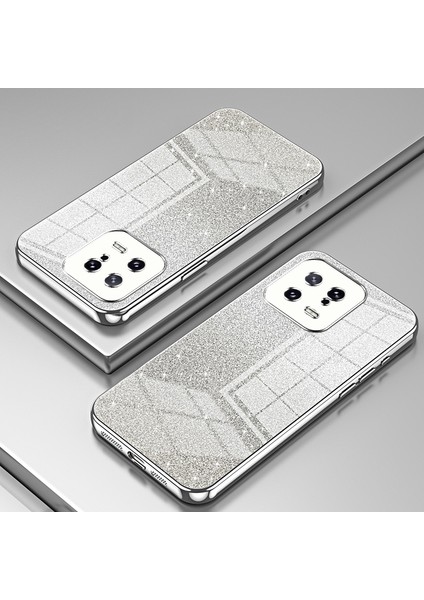 Xiaomi 13 Için Yumuşak Tpu Hassas Kesim Gradyan Glitter Tasarım Cep Telefonu Case Silver (Yurt Dışından) fiyatları