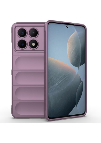 Xiaomi Redmi Için K70E 5g Kasa Yumuşak Esnek Tpu Telefon Kapak Işık Mor (Yurt Dışından)