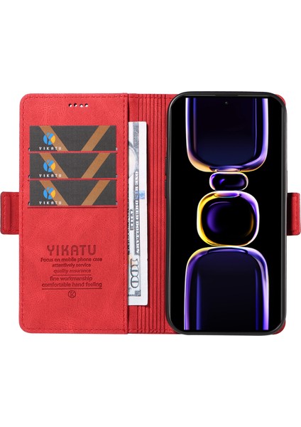 Xiaomi Redmi K60 5G/K60 Pro 5g/poco F5 Pro 5g, Cilt Touch Cüzdan Stand Telefon Kapak-Kırmızı (Yurt Dışından) fiyatları
