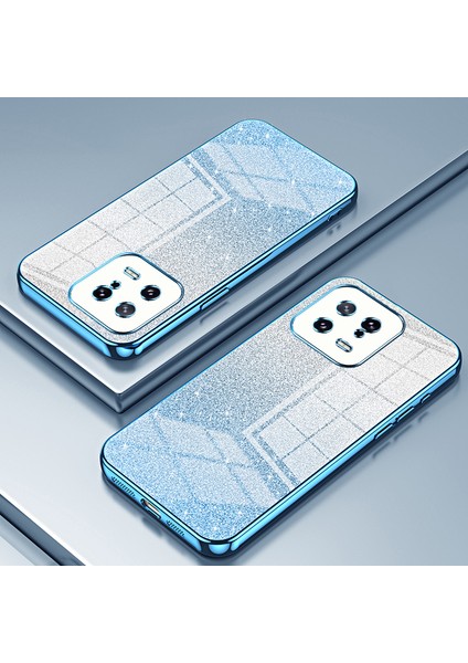Xiaomi Için 13 Kapak Yumuşak Tpu Kesin Kesim Gradyan Glitter Tasarım Cep Telefonu Kılıf Mavisi (Yurt Dışından) fiyatları