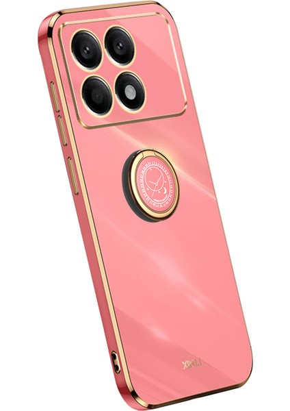 Xiaomi Redmi K70 5G/K70 Pro 5g Case Kickstand Ring Tutucu Tpu Telefon Kapak-Kırmızı (Yurt Dışından)