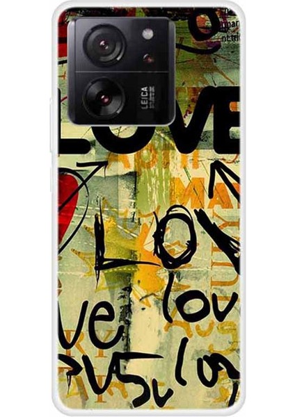 Xiaomi 13T/13T Pro/redmi K60 Ultra Tpu Case Desen Baskı Telefon Koruyucu Kapak Sevgisi (Yurt Dışından)