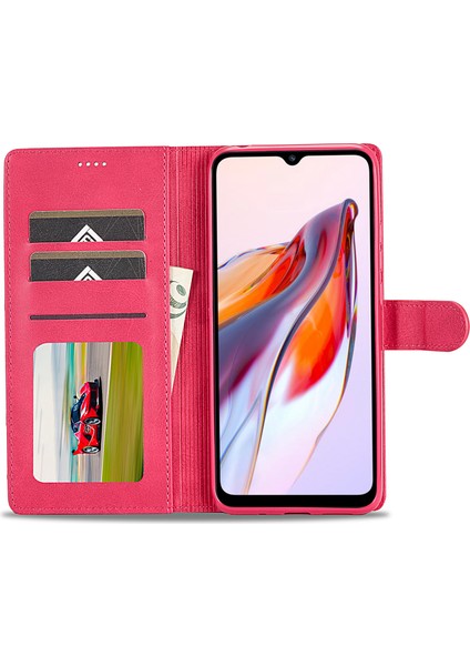Xiaomi Için Redmi A1 4g/a2 4g Cüzdan Telefon Kılıf Buzağı Doku Standı Deri Telefon Kapağı Gül (Yurt Dışından)