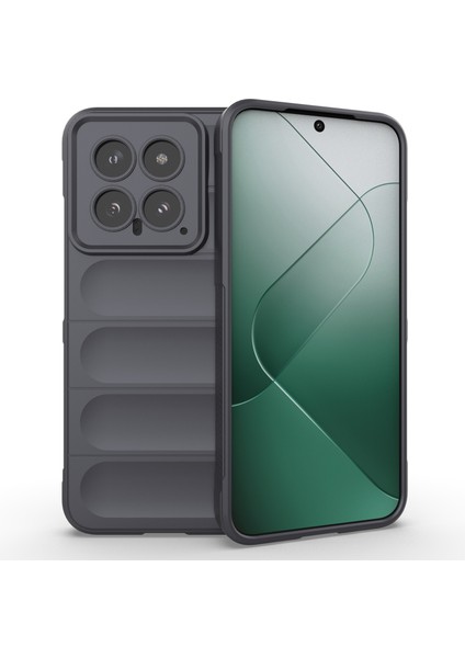 Xiaomi Için 14 Case Yumuşak Tpu Geri Kabuk Sağlam Telefon Koruyucusu Kapak-Dark Gri (Yurt Dışından)