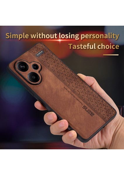 Xiaomi Redmi Için Note 13 Pro + 5g Kılıf Basılı Pu Deri + Tpu Cep Telefonu Kapak-Moral (Yurt Dışından)