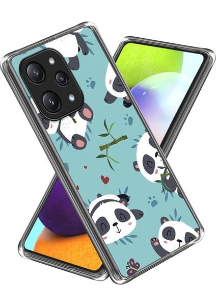 Xiaomi Redmi Için 12 5g (Global)/poco M6 Pro 5g Tpu Telefon Kılıf Desen Baskı Geri Kapak Şirketi Pandalar (Yurt Dışından)