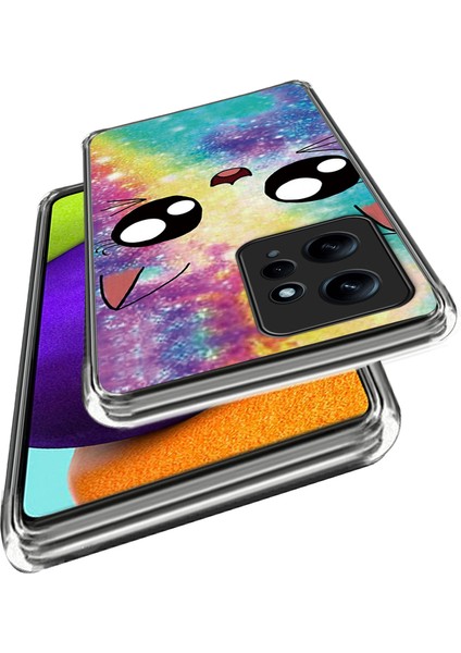 Xiaomi Için Redmi Note 12 4g Telefon Kılıfı Desen Basılı Tasarım Yumuşak Tpu Arka Kapak Rainbow Cat (Yurt Dışından) fiyatları