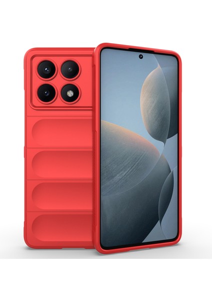 Xiaomi Redmi Için K70E 5g Kasa Yumuşak Esnek Tpu Telefon Kapak-Kırmızı (Yurt Dışından)