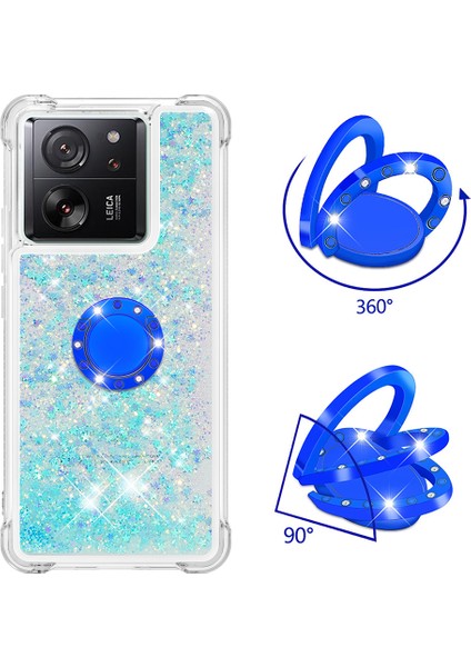 Xiaomi 13T/13T Pro/redmi K60 Ultra Kılıfı Sıvı Parıltı Kickstand Telefon Kapak-Blue/pentagram (Yurt Dışından) fiyatları
