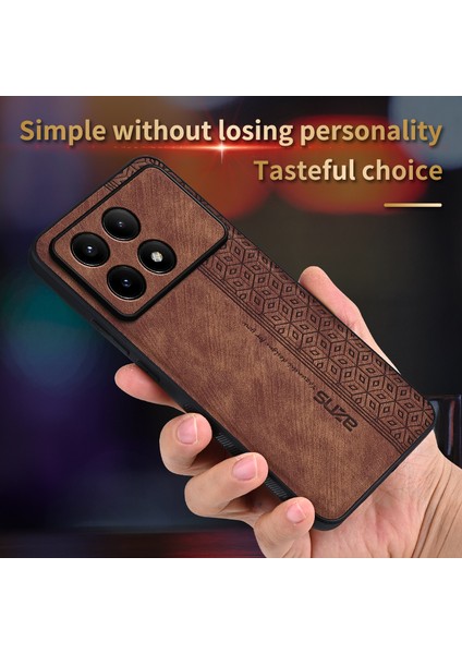 Xiaomi Redmi Için K70E 5g Telefon Kılıfı Şık Basılı Doku Kapak Black (Yurt Dışından) fiyatları