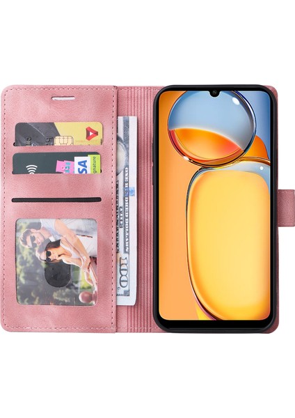 Xiaomi Redmi 13C 4g/poco C65 4g Için Fotoğraf Yuvası Pink ile Vaka Şok Geçirmez Deri Telefon Kapağı (Yurt Dışından) fiyatları