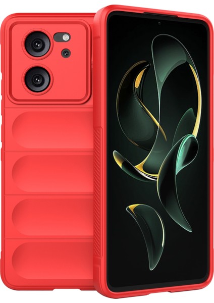 Xiaomi Redmi K60 ULTRA/13T/13T Pro Slim-Fit Tpu Telefon Kılıfı Şok Geçirmez Cep Telefonu Kapak-Kırmızı (Yurt Dışından)