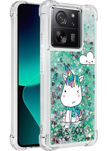 Xiaomi 13T/13T Pro/redmi K60 Ultra Kılıf Glitter Şelale Deseni Telefon Kapak Oturan At (Yurt Dışından)