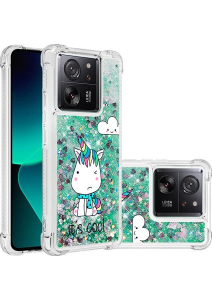 Xiaomi 13T/13T Pro/redmi K60 Ultra Kılıf Glitter Şelale Deseni Telefon Kapak Oturan At (Yurt Dışından) fiyatları