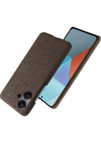 Xiaomi Redmi Için Note 13 Pro+ 5g Ince Fit Kılıf Akıllı Telefon Kapağı Şok Geçirmez Kumaş+ Pc Telefon Kabuk-Brown (Yurt Dışından) fiyatları