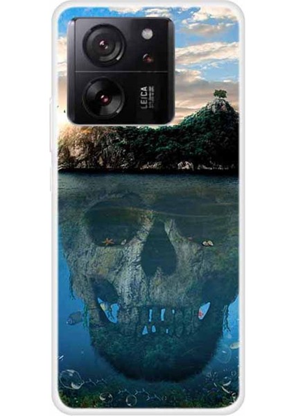 Xiaomi 13T/13T Pro/redmi K60 Ultra Tpu Case Desen Baskı Telefon Koruyucu Kapak Skull Dağı (Yurt Dışından)
