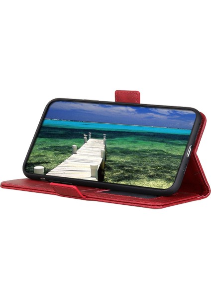 Xiaomi Redmi K60 ULTRA/13T/13T Pro Case Deri Cüzdan Stand Anti-Çizelge Telefon Kapak-Kırmızı (Yurt Dışından) fiyatları
