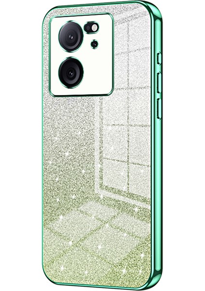 Xiaomi Redmi Için Tpu Kapağı ULTRA/13T/13T Pro Hassas Kesim Anti-Drop Cep Telefonu Kılıf Yeşili (Yurt Dışından)