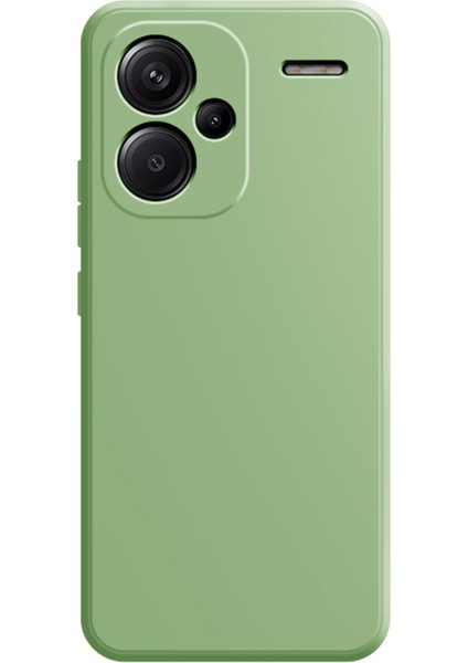 Xiaomi Redmi Için Note 13 Pro+ 5g Tpu Kılıf Düz Kenar Koruma Telefon Kapağı Matcha Yeşil (Yurt Dışından)