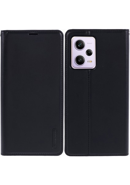 Xiaomi Redmi Için Note 12 Pro 5g/note 12 Pro Speed ​​5g/poco X5 Pro 5g Case Pu Deri Telefon Kapak Black (Yurt Dışından)