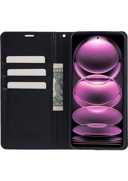 Xiaomi Redmi Için Note 12 Pro 5g/note 12 Pro Speed ​​5g/poco X5 Pro 5g Case Pu Deri Telefon Kapak Black (Yurt Dışından) fiyatları
