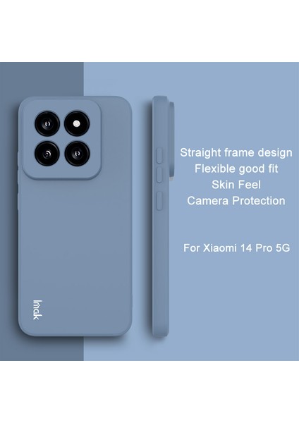 Xiaomi 14 Pro Düz Kenar Telefon Kabuğu Tpu Arka Kapak Mavisi Için Telefon Kılıfı (Yurt Dışından) fiyatları