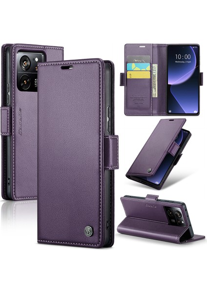 Xiaomi 13T/13T Pro/redmi K60 Ultra Kılıf Deri Litchi Doku Telefon Kapağı Stand ve Cüzdan-Doğru (Yurt Dışından)