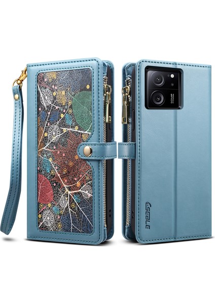 Xiaomi Redmi K60 ULTRA/13T/13T Pro Case Cüzdan Stand Telefon Kapak Mavisi (Yurt Dışından)