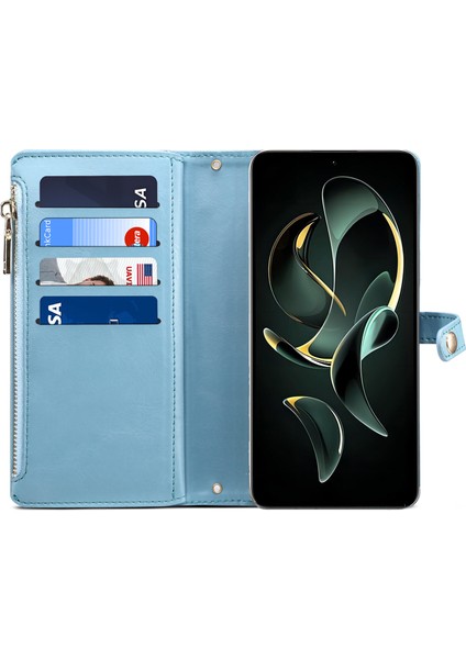 Xiaomi Redmi K60 ULTRA/13T/13T Pro Case Cüzdan Stand Telefon Kapak Mavisi (Yurt Dışından) fiyatları