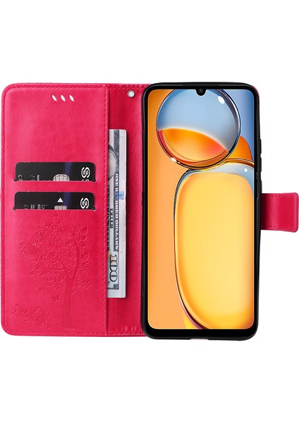 Xiaomi Redmi 13C 4g/poco C65 4g Kasa Baskılı Cüzdan Telefon Kapağı Gül (Yurt Dışından) fiyatları