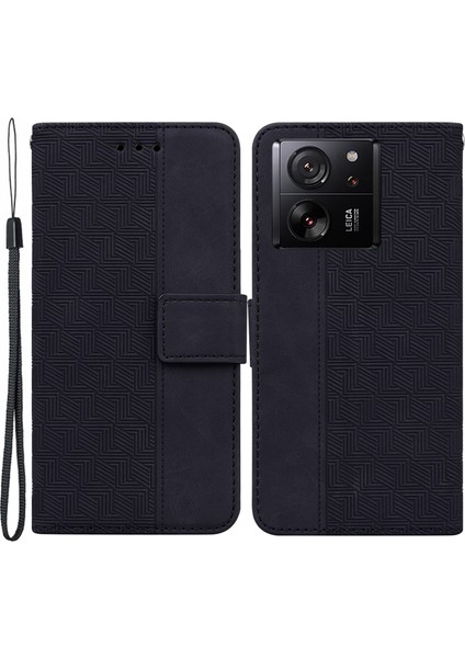 Xiaomi Redmi K60 ULTRA/13T/13T Pro Case Pu Deri Cüzdan Stand Telefon Kapağı Black (Yurt Dışından)