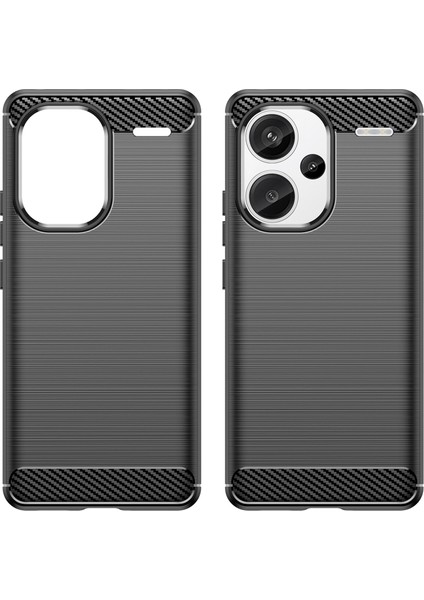 Xiaomi Redmi Için Telefon Kapağı Note 13 Pro+ 5g Case Tpu Karbon Fiber Doku Telefon Shell-Black (Yurt Dışından)